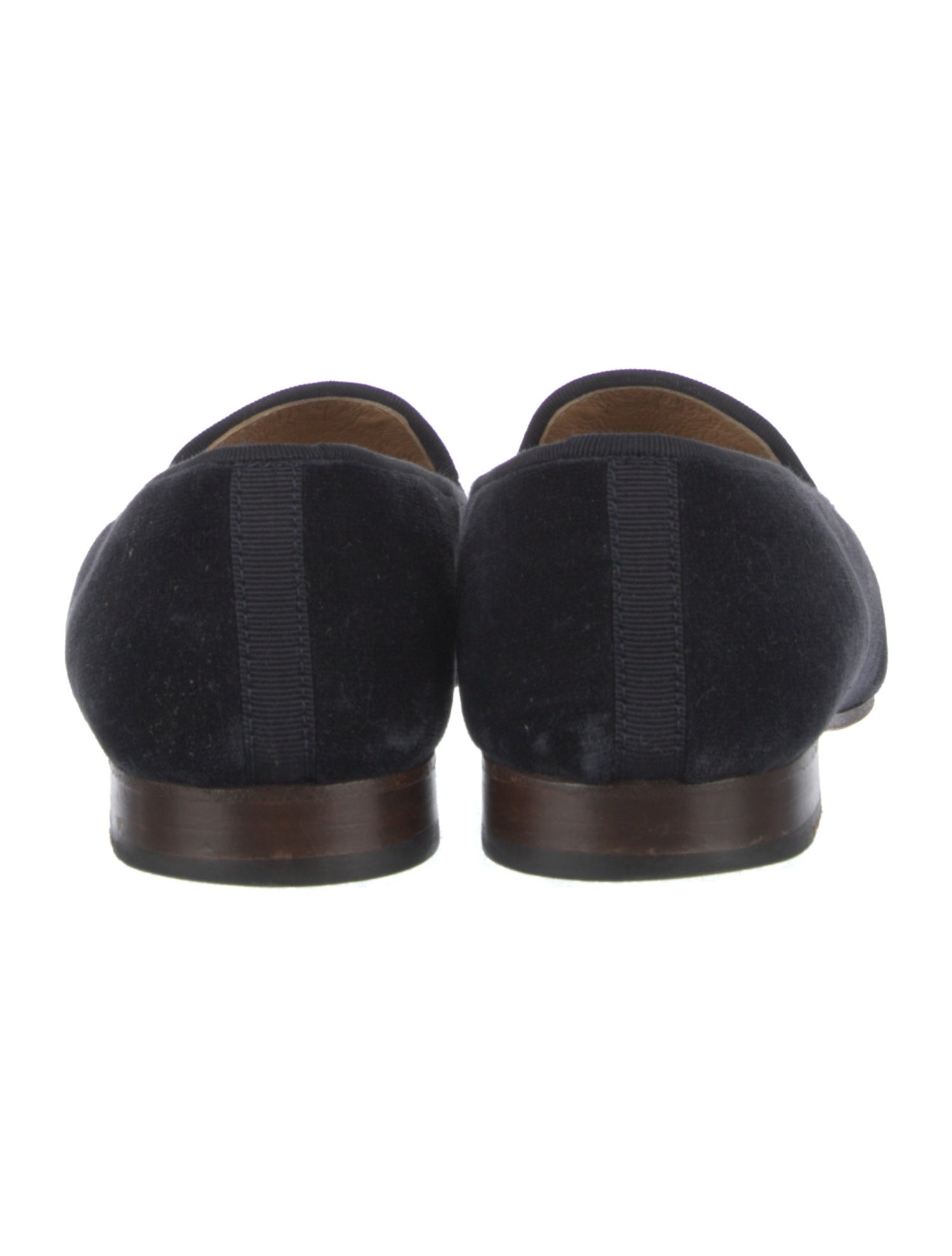 Stubbs & Wootton Velvet Embroidered Accent Loafers